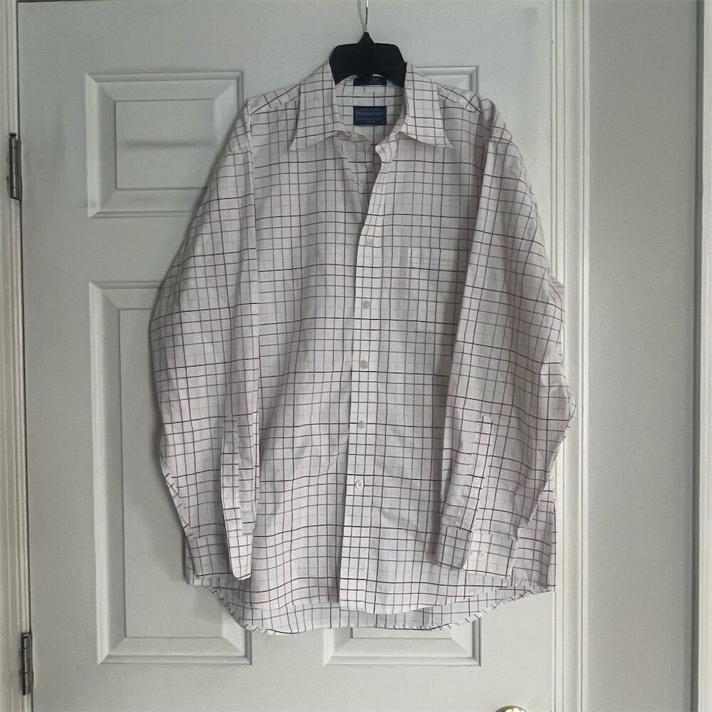 Pendleton Men's L Check Button-Up Shirt Multicolor Long Sleeve Casual